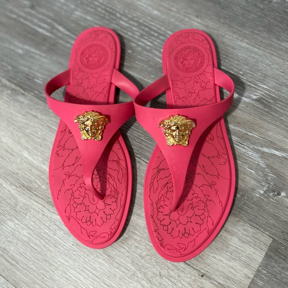 Authentic Versace Thong Flip Flops - image 1
